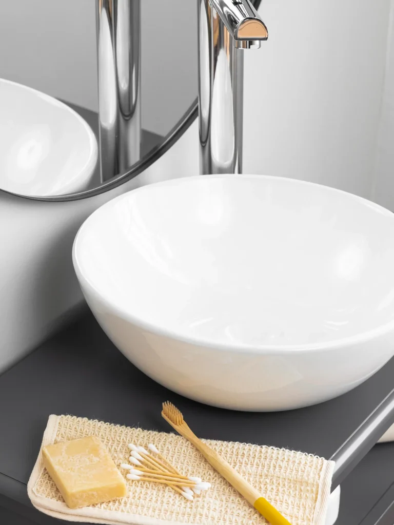 tall basin mixer for vessel sinks