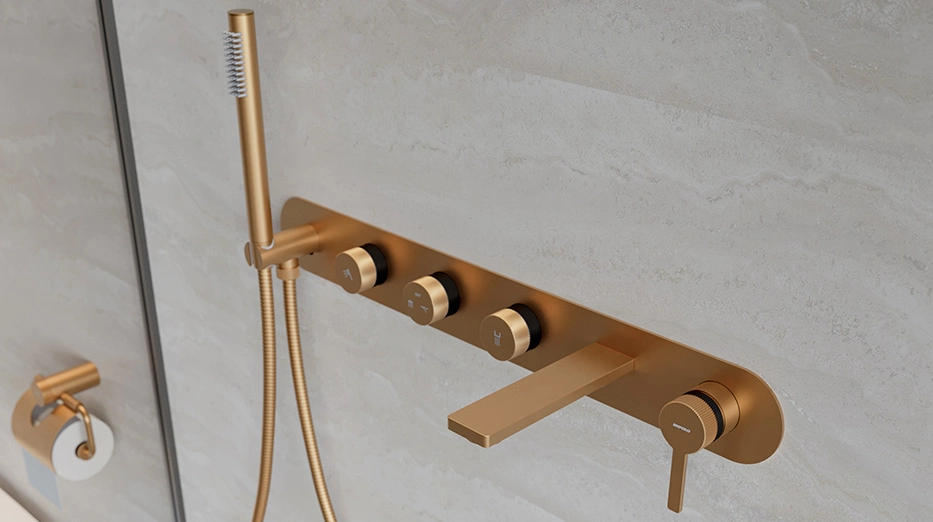 Refine wall-mounted shower bath mixer 15 4705A