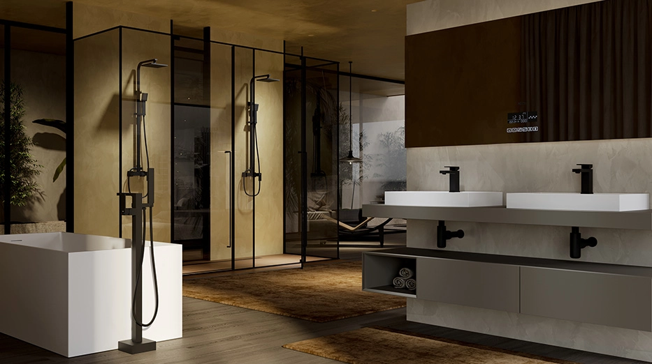 luxury bathroom faucet solution for hotel project